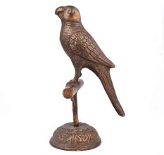 Vintage Brass Parrot on a Stand