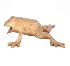 Small Brass Frog Figurine