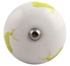 Lime Standing Rein Deer Pattern Ceramic Wine Stopper