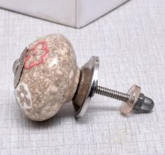 Multicolor Crackle Ceramic Cabinet Knob