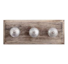 Silver Ceramic Wooden Hooks