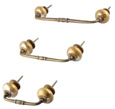 Golden Solid Ceramic Bridge Handle