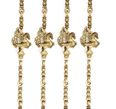 Brass Swing Chain Set Jhoola Chain(Set Of 4 Pieces)