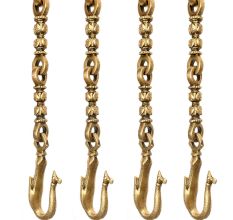 Brass Swing Chain Set Jhoola Chain(Set Of 4 Pieces)