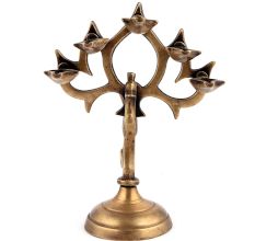 Brass Traditional Tree Indian Oil Lamp