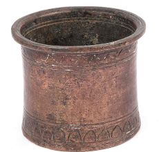 Floral Copper Holy Pot for Pooja and Religious Ceremonies
