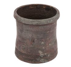 Hand Engraved Footed Brass Holy Water Pot