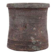 Hand Engraved Footed Brass Holy Water Pot