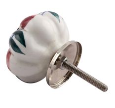 Maroon Big Melon Ceramic Cabinet Knob