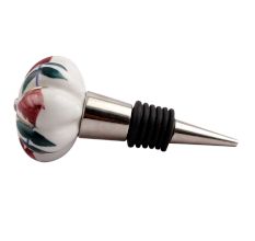 Maroon Big Melon Ceramic Wine Stopper