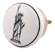 Statue Of Liberty Ceramic Knob