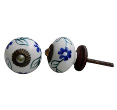 Blue Spring Flower Knob
