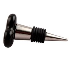 Silver Star Heart Ceramic Wine Stopper