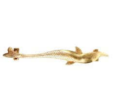 Dolphin Bronze Brass Door Handle