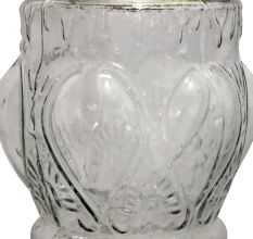 Clear Hanging glass light fixture Small Lamp