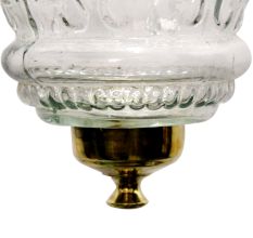 Clear Hanging glass light fixture Small Lamp
