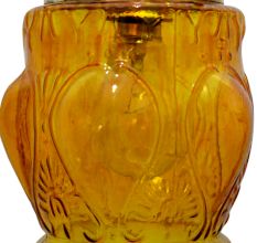 Amber Hanging glass light fixture Small Lamp