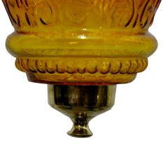Amber Hanging glass light fixture Small Lamp