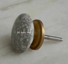 Brown Flat Marble Knob
