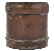Very Old Â Bombay Brass & Copper 1/2 Seer Measure Cup