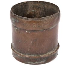 Very Old Â Bombay Brass & Copper 1/2 Seer Measure Cup