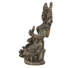 Brass - Laxmi Statue Sitting on Lotus