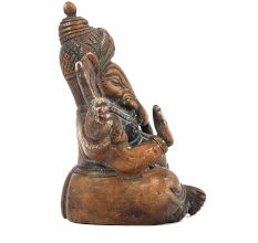Brass Ganesha Sitting Idol