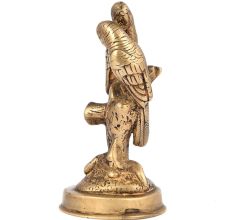 Brass Parrot Couple