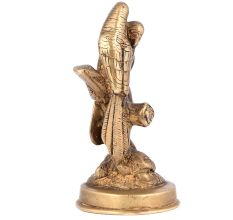 Brass Parrot Couple