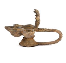 Primitive Cobra Oil Lamp