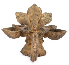 Primitive Cobra Oil Lamp