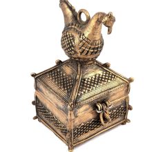 Tribal Bird Brass Jewellery Box