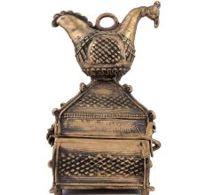 Tribal Bird Brass Jewellery Box