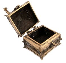 Tribal Bird Brass Jewellery Box