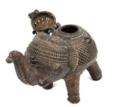 Tribal Elephant Good Luck Brass Box
