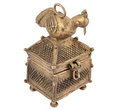 Tribal Bird Brass Box