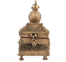 Tribal Bird Brass Box
