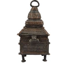Tribal Temple Shape Brass Box