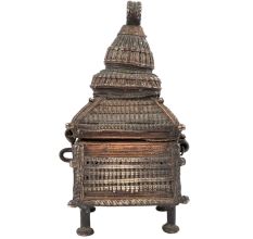 Tribal Temple Shape Brass Box