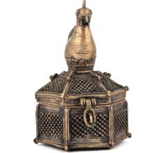 Tribal Cock on Top Brass Box