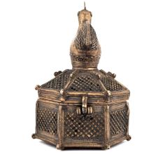 Tribal Cock on Top Brass Box