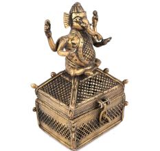 Tribal Square Ganesh Box