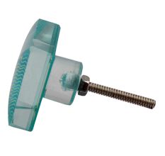 Sea Green Square Flat Glass Drawer Knob Online