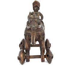 Vintage India Brass Horse with Rider
