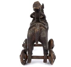 Vintage India Brass Horse with Rider