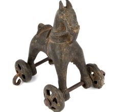 Old Horse on Wheels Temple Toy