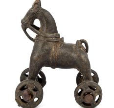 Old Horse on Wheels Temple Toy