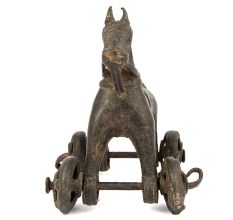 Old Horse on Wheels Temple Toy