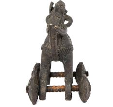 Indian Cast Bronze Temple Mounted Toy Horse