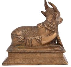 Brass Lord of Shiva Nandi Statue Figurine